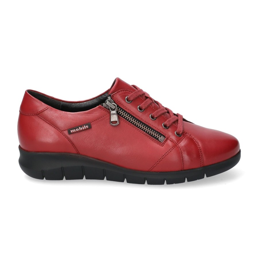 Femme Mobils ergonomc mephisto | Mobils Ergonomc Mephisto Baskets Ilyana Rouge