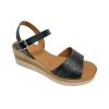 Femme Eva frutos | Evafrutos Nu Pieds Sandales 569 Noir