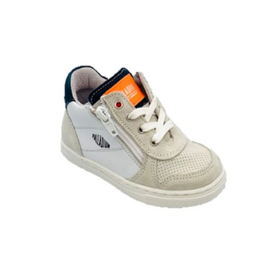 Enfant Palladium Baskets | Palladium Baskets Et Sneakers Pyros Blanc