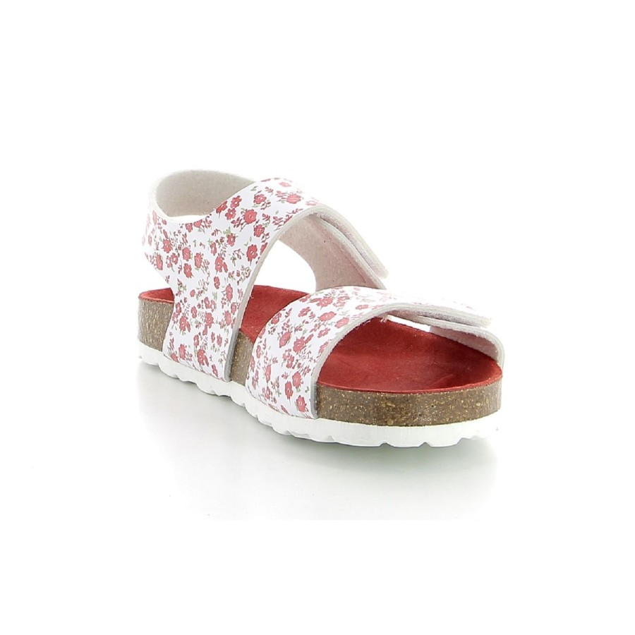 Enfant Kickers Sandales | Kickers Nu Pieds Sandales Summerkro Blanc