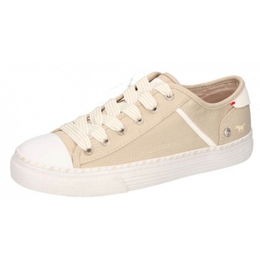 Femme Mustang | Mustang Baskets 1376303 Beige