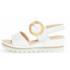 Femme Gabor | Gabor Nu Pieds Sandales 84645 Blanc