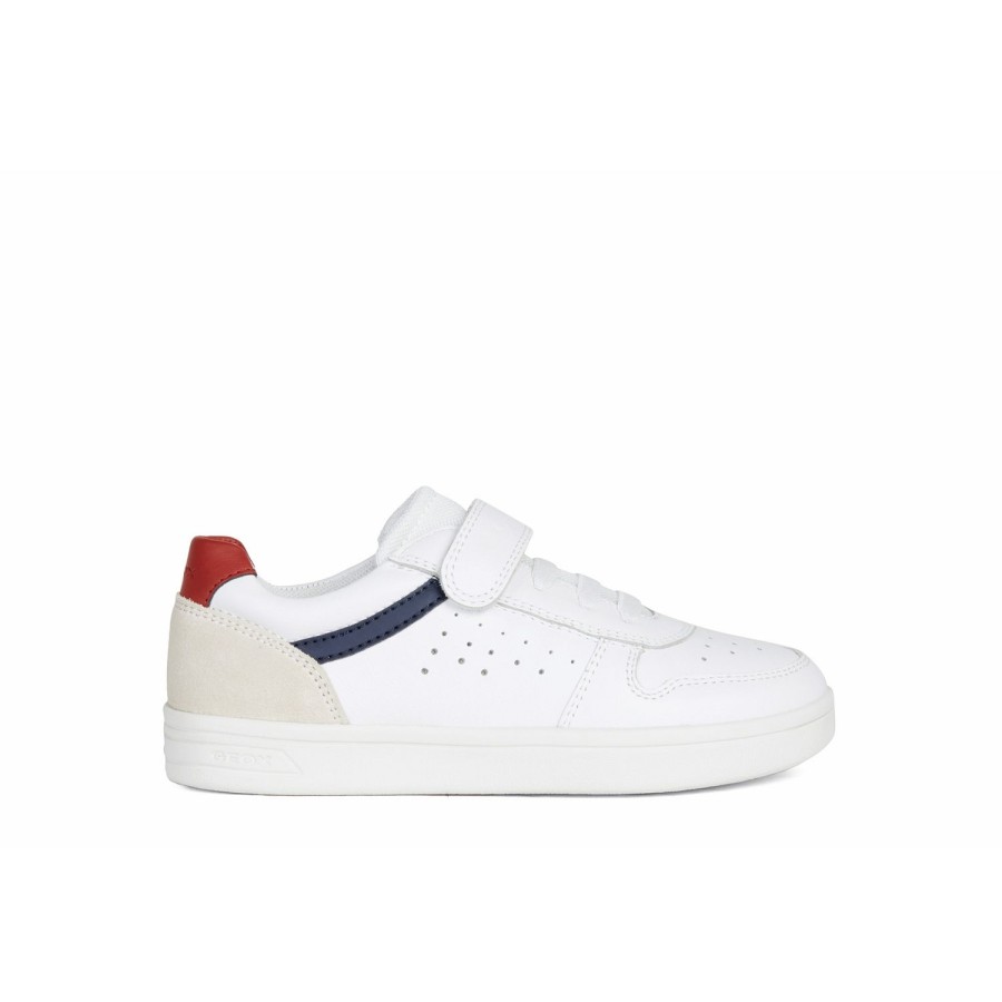 Enfant Geox Baskets | Geox Baskets Et Sneakers J155Vd Blanc