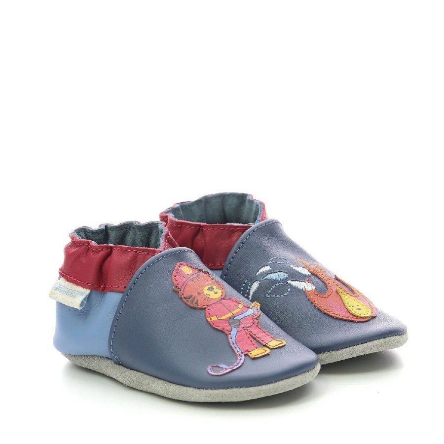 Enfant Robeez Chaussons | Robeez Chaussons Fire Control Marine