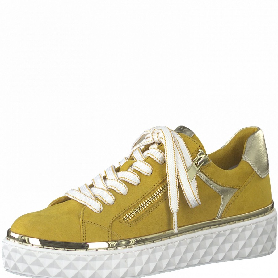 Femme Marco tozzi | Marco Tozzi Baskets 2370626 Jaune