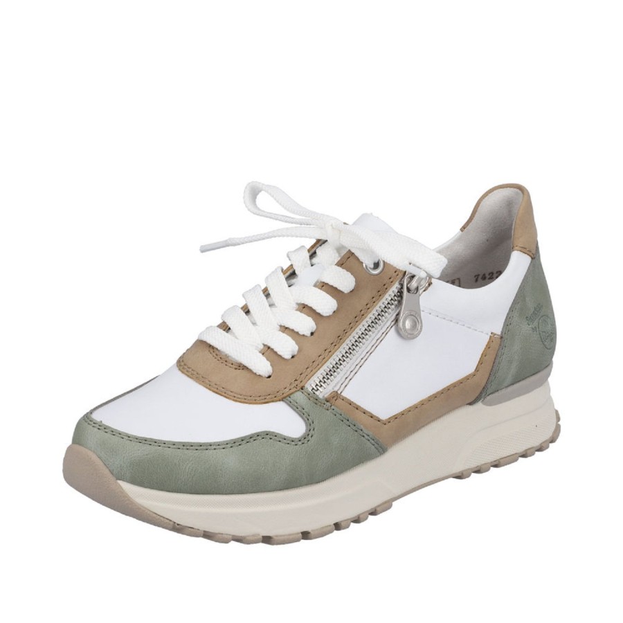 Femme Rieker | Rieker Baskets N7422 81 Vert