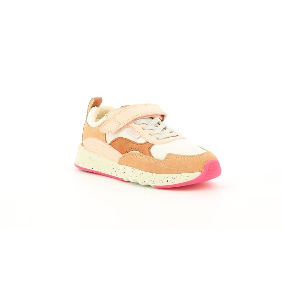 Enfant Kickers Baskets | Kickers Baskets Et Sneakers Kiwyvelc Cdt Rose