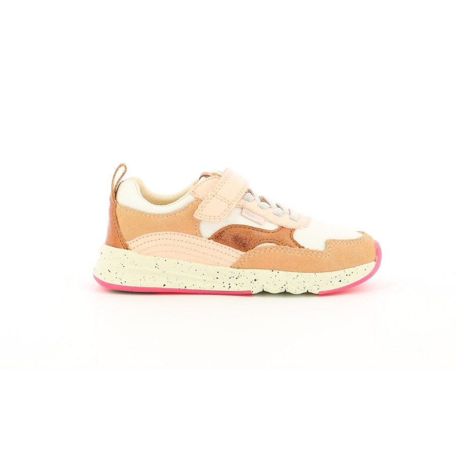 Enfant Kickers Baskets | Kickers Baskets Et Sneakers Kiwyvelc Cdt Rose