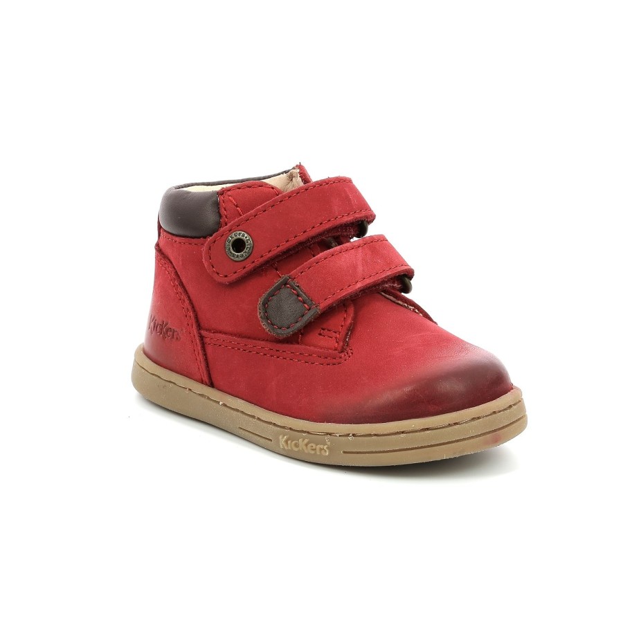 Enfant Kickers Bottines | Kickers Bottines Tackeasy Rouge