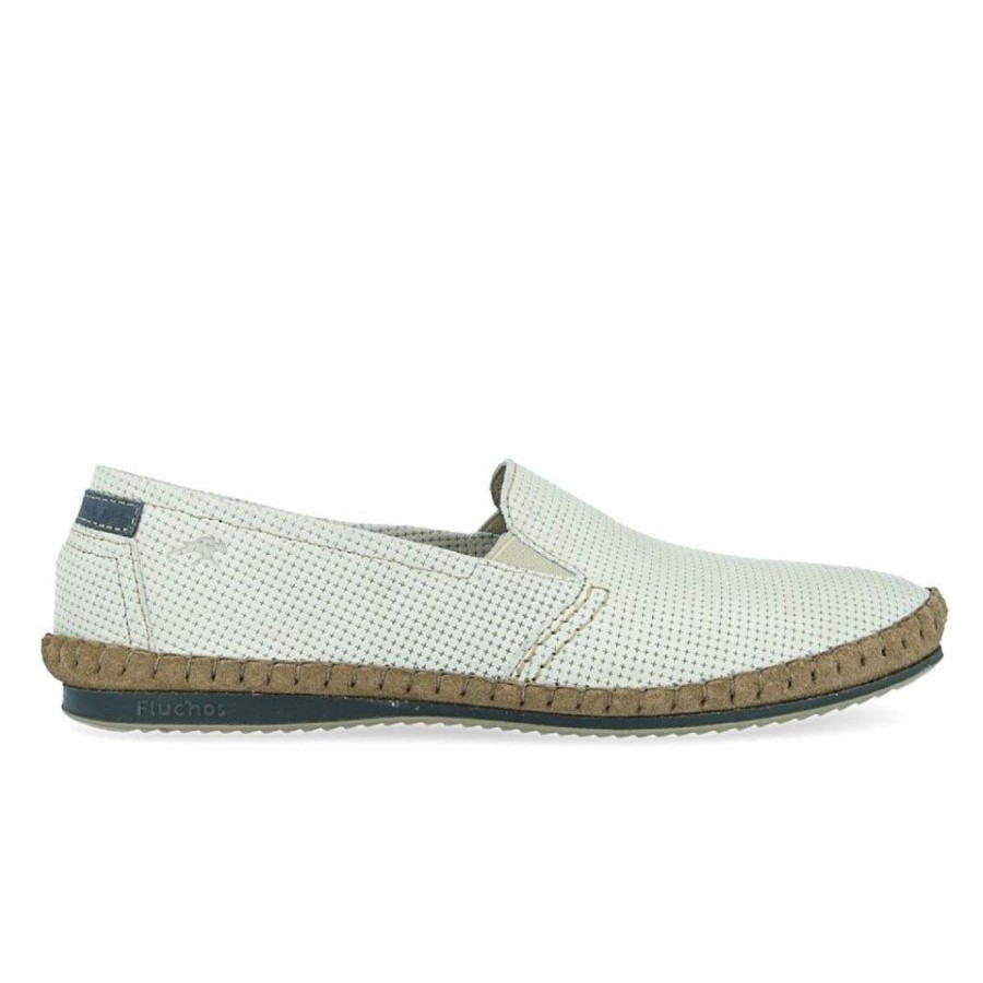 Homme Fluchos | Fluchos Mocassins Derbies 8674 Blanc