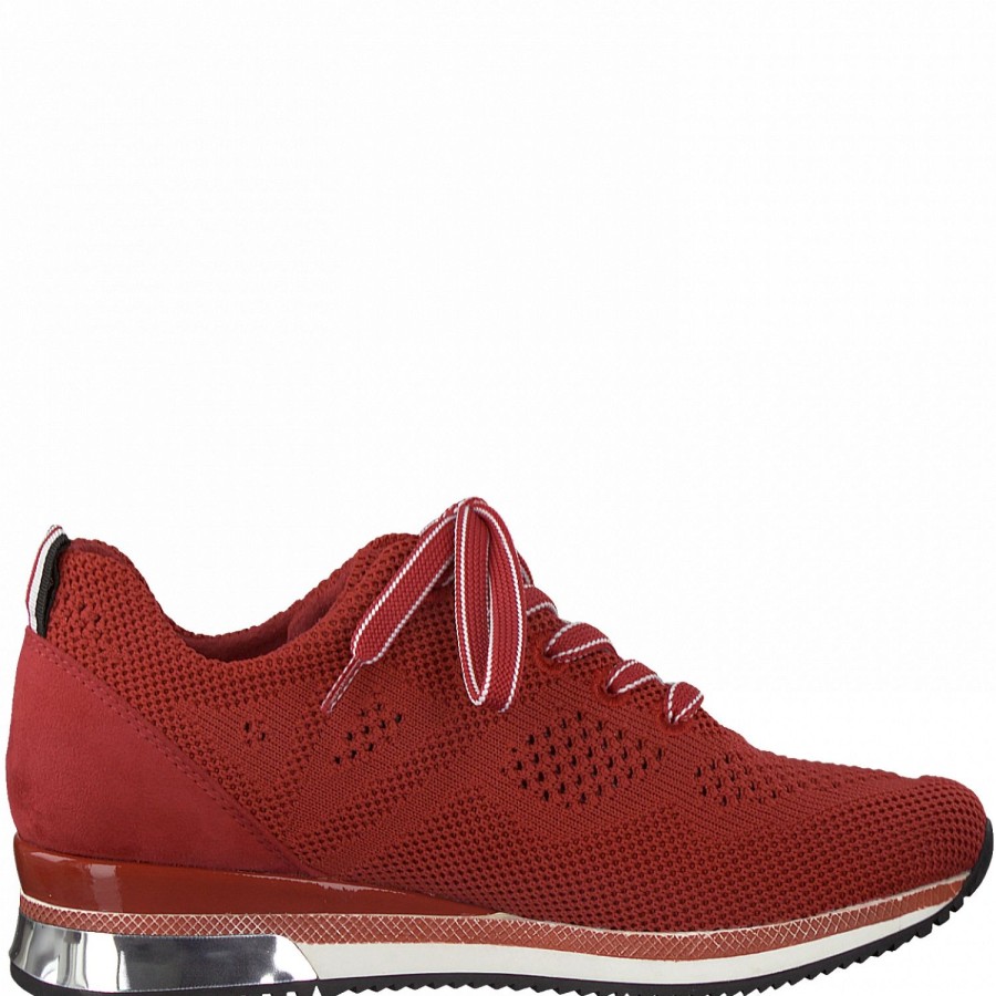 Femme Marco tozzi | Marco Tozzi Baskets 2375026 Rouge