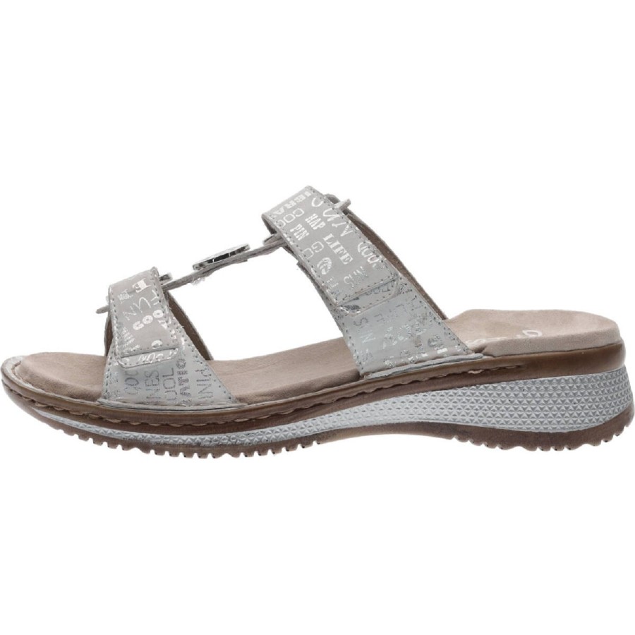 Femme Ara | Ara Nu Pieds Sandales 29003 07 Argent