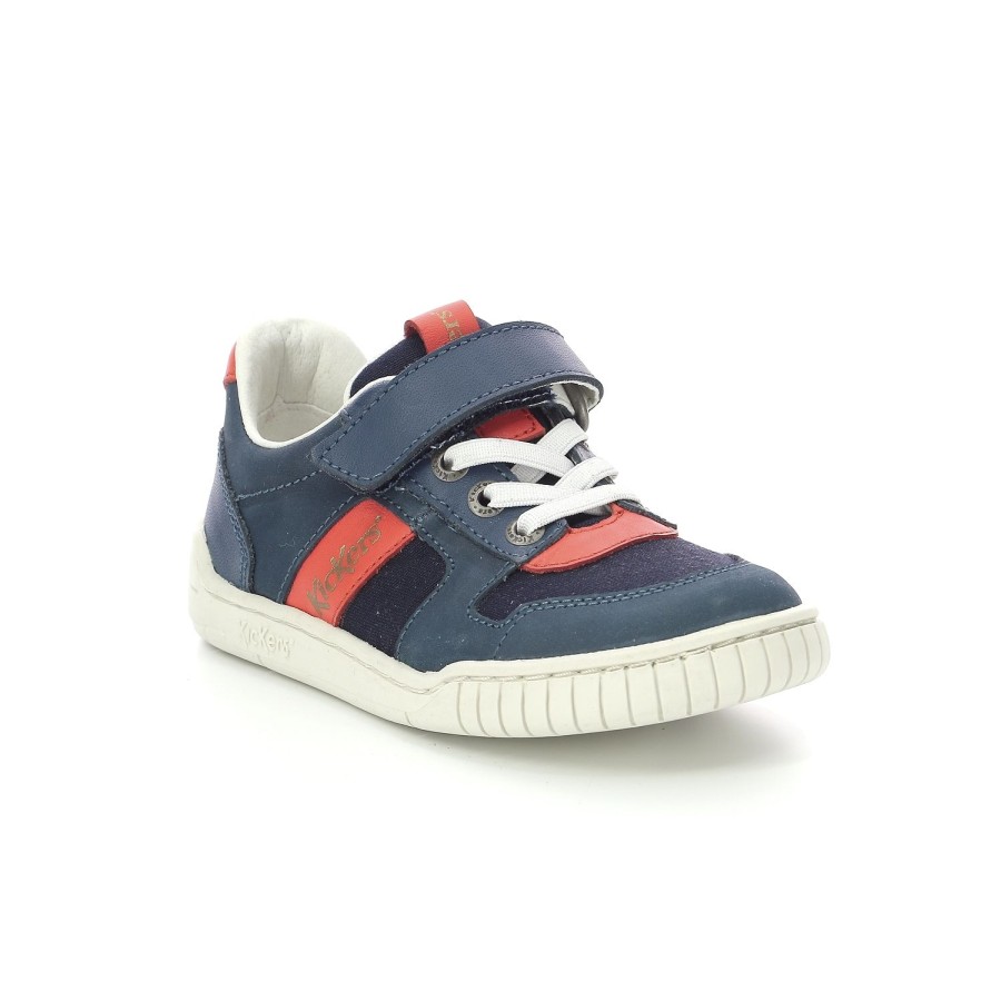 Enfant Kickers Baskets | Kickers Baskets Et Sneakers Wintup Bleu