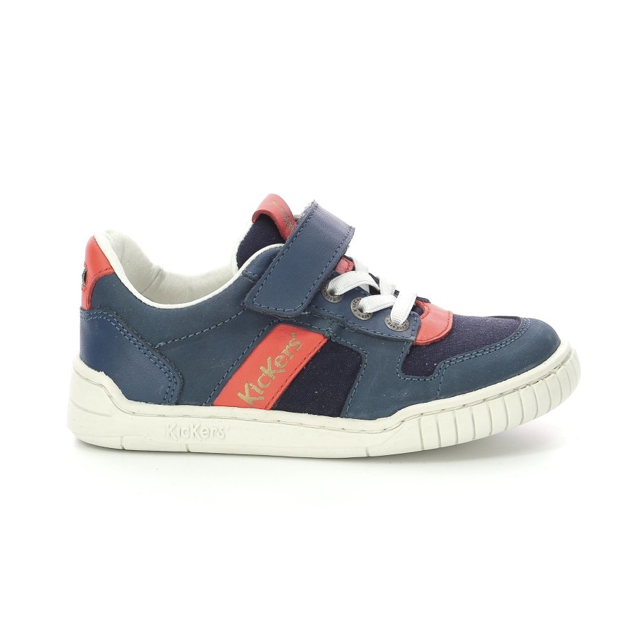 Enfant Kickers Baskets | Kickers Baskets Et Sneakers Wintup Bleu