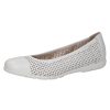 Femme Caprice | Caprice Ballerines 22151 42 Blanc