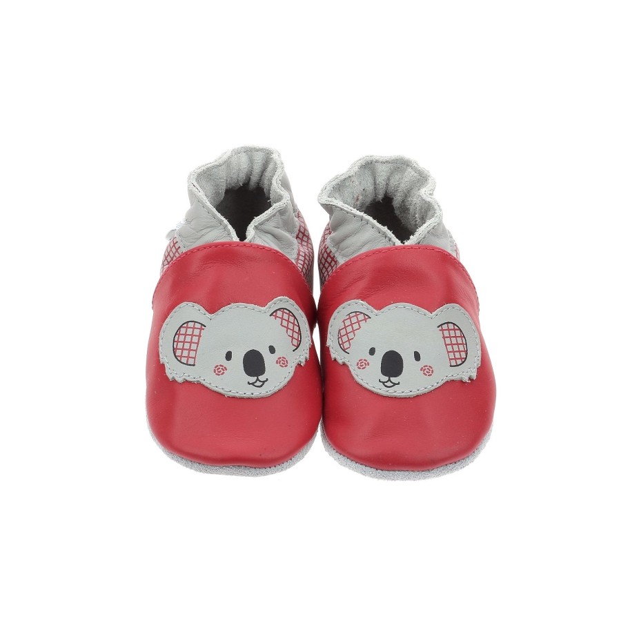 Enfant Robeez Chaussons | Robeez Chaussons To Look At Rouge