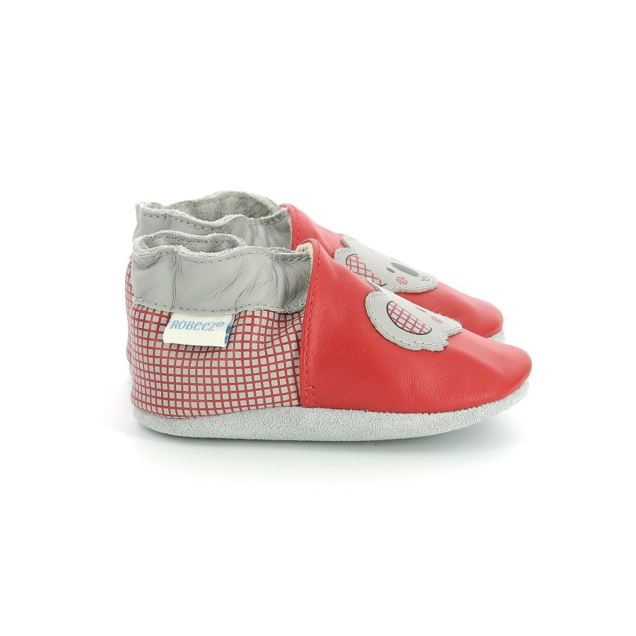 Enfant Robeez Chaussons | Robeez Chaussons To Look At Rouge