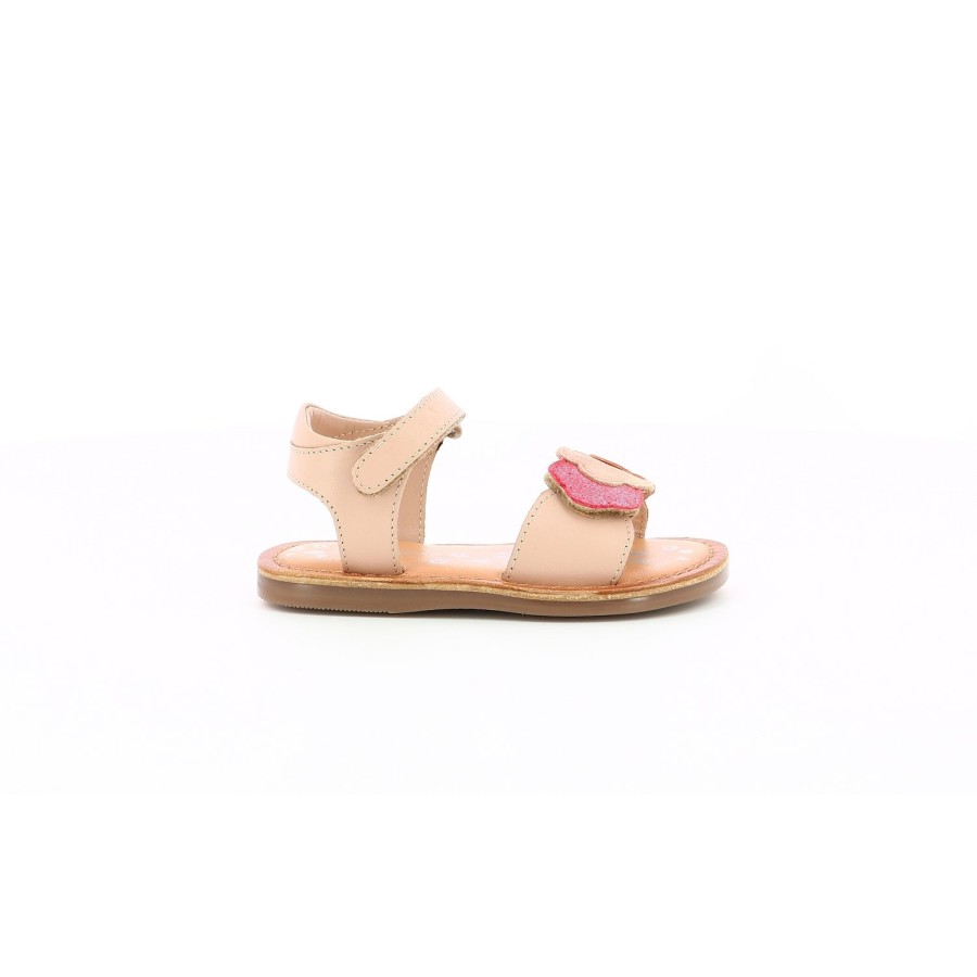 Enfant Kickers Sandales | Kickers Nu Pieds Sandales Dyastar Rose