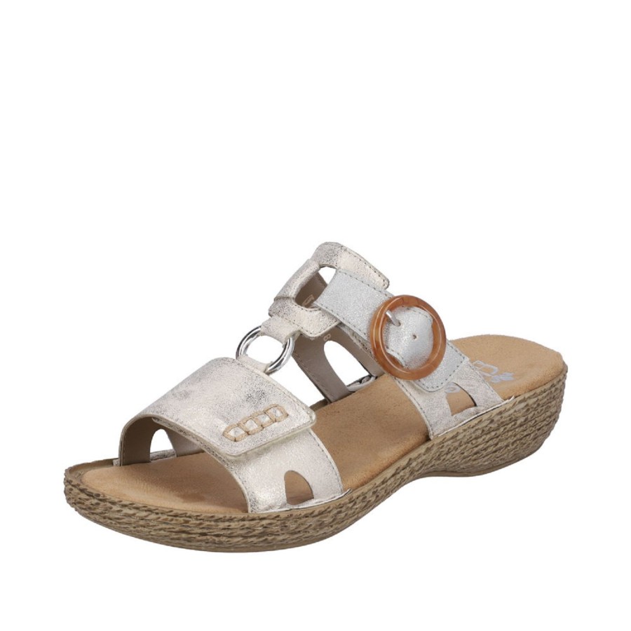 Femme Rieker | Rieker Mules 658N4 Beige