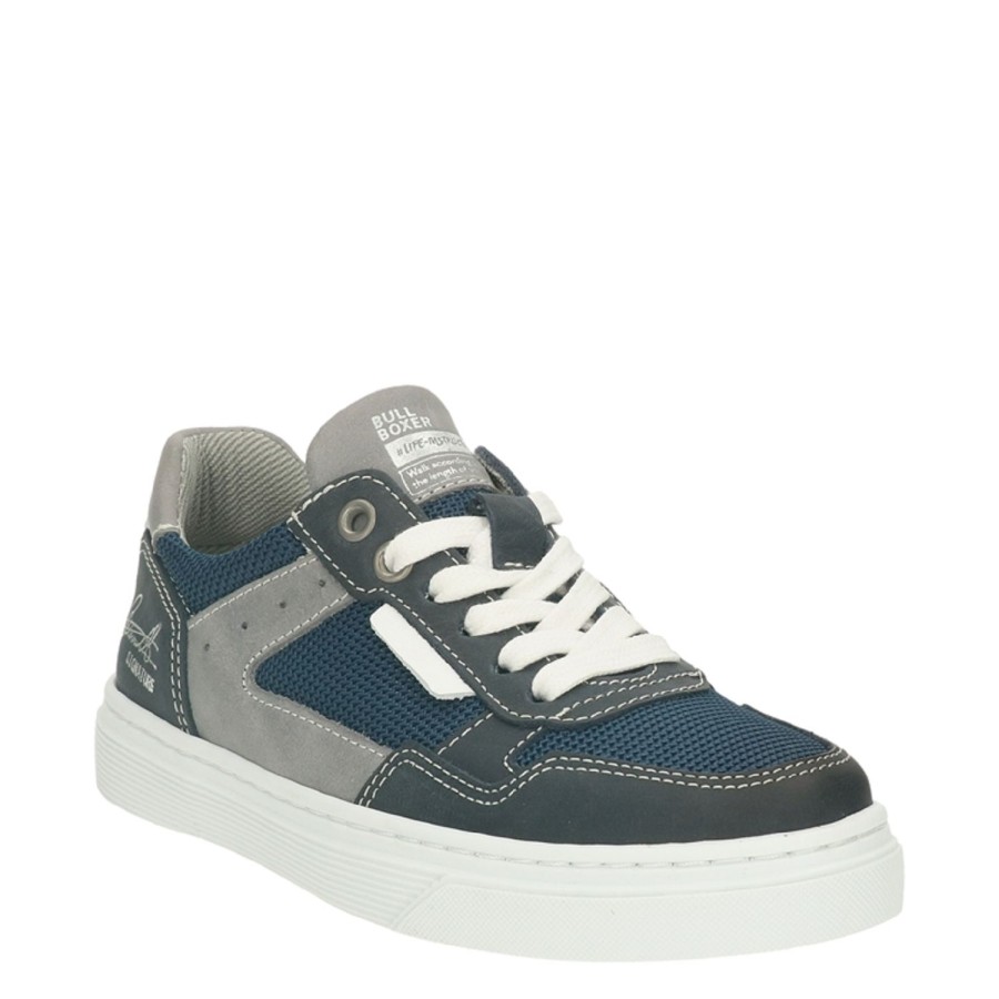 Enfant Bull boxer Baskets | Bull Boxer Baskets Et Sneakers Aop004E5L Bleu