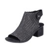 Femme Rieker | Rieker Nu Pieds Sandales 64670 Noir