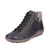 Femme Remonte | Remonte Chaussures A Lacets R1485 01 Noir