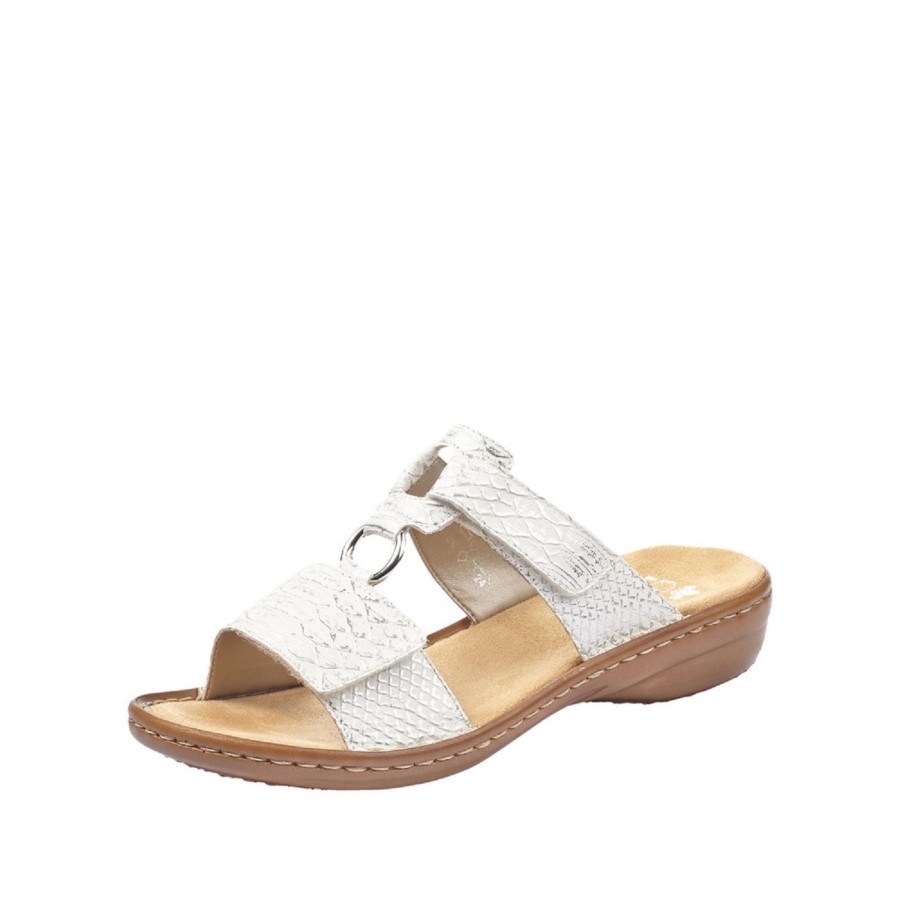 Femme Rieker | Rieker Mules 608P9 Blanc