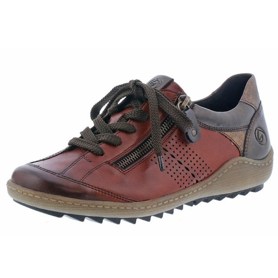 Femme Remonte | Remonte Chaussures A Lacets R1431 38 Bordeaux