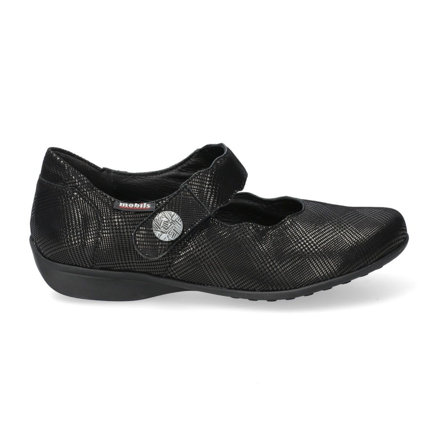 Femme Mobils ergonomc mephisto | Mobils Ergonomc Mephisto Ballerines Flora Noir