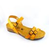 Femme Plakton | Plakton Nu Pieds Sandales Novela Jaune