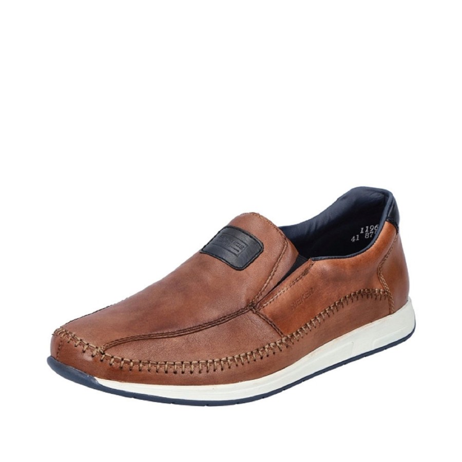 Homme Rieker | Rieker Mocassins Derbies 11962 Marron