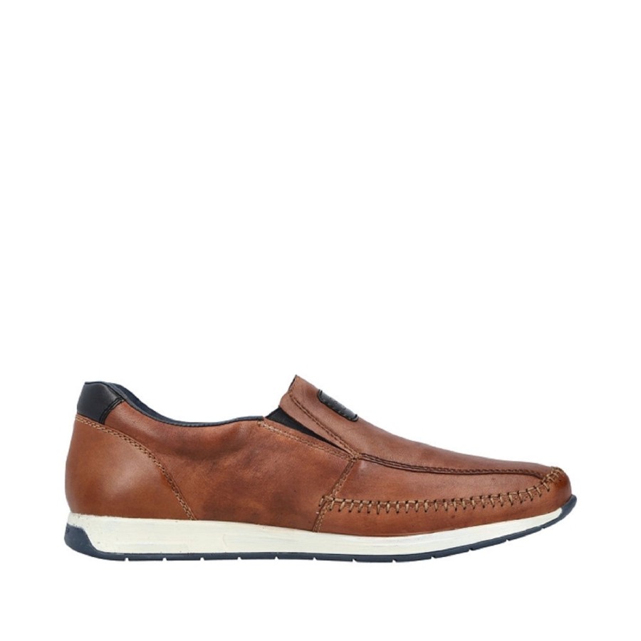 Homme Rieker | Rieker Mocassins Derbies 11962 Marron