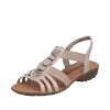 Femme Remonte | Remonte Nu Pieds Sandales R3654 31 Rose Poudre