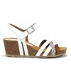 Femme Dorking | Dorking Nu Pieds Sandales D8551 Blanc