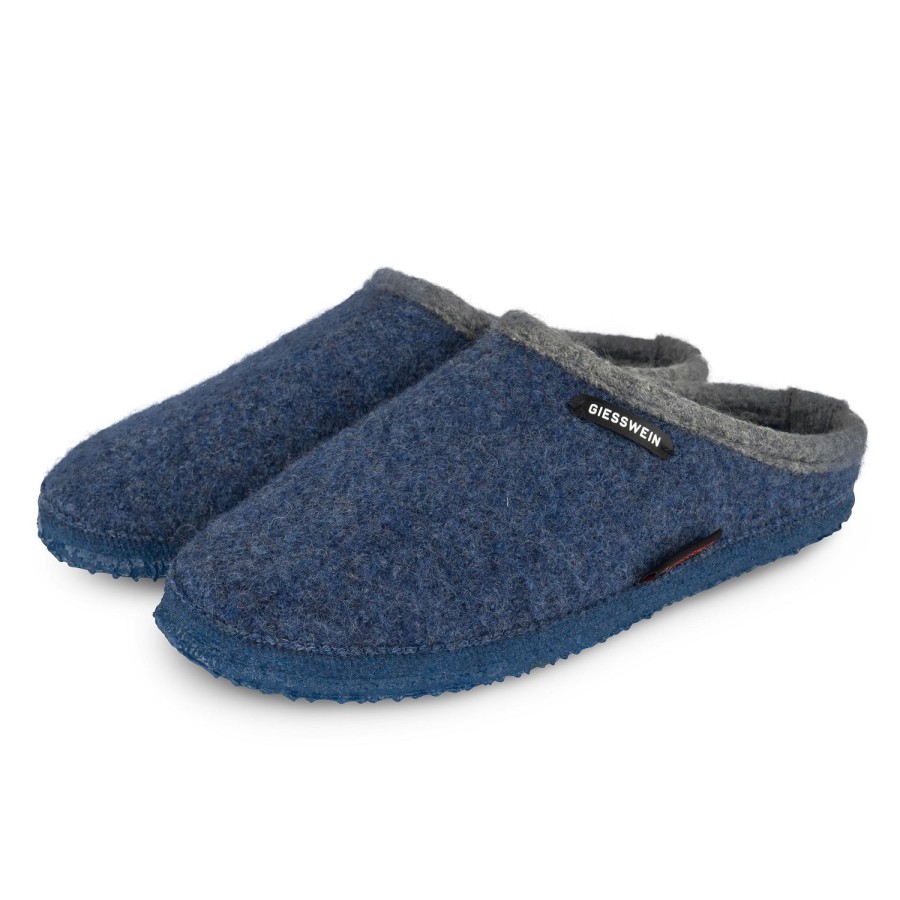 Femme Giesswein | Giesswein Chaussons Dannheim Bleu