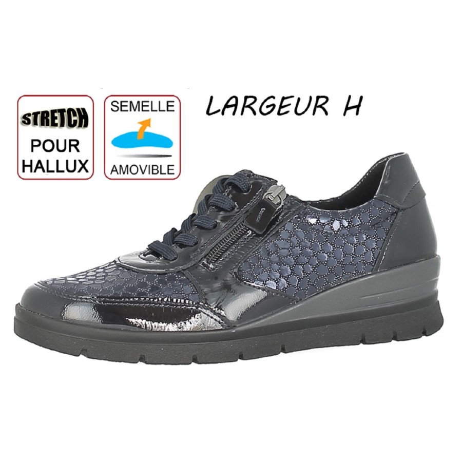 Femme Medi loi | Medi Loi Chaussures A Lacets Luna 18 345 Bleu