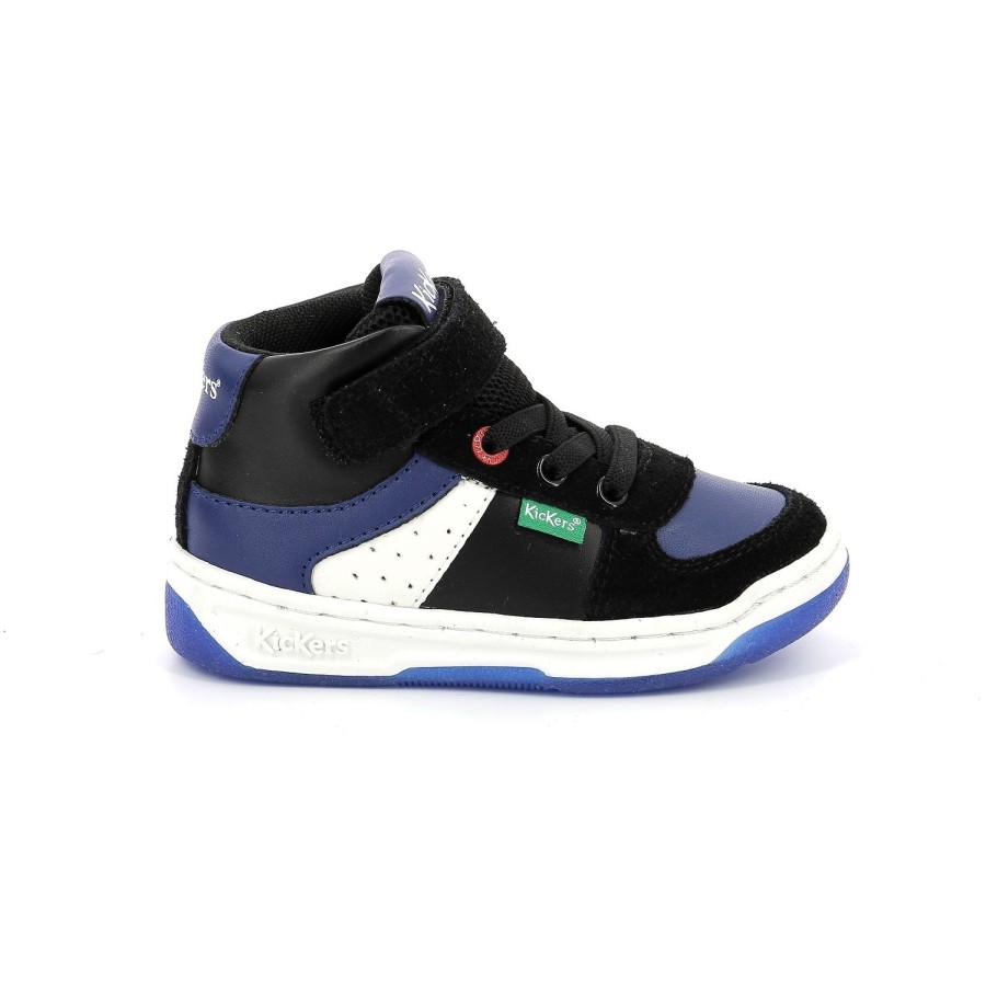 Enfant Kickers Baskets | Kickers Baskets Et Sneakers Kickalien Noir