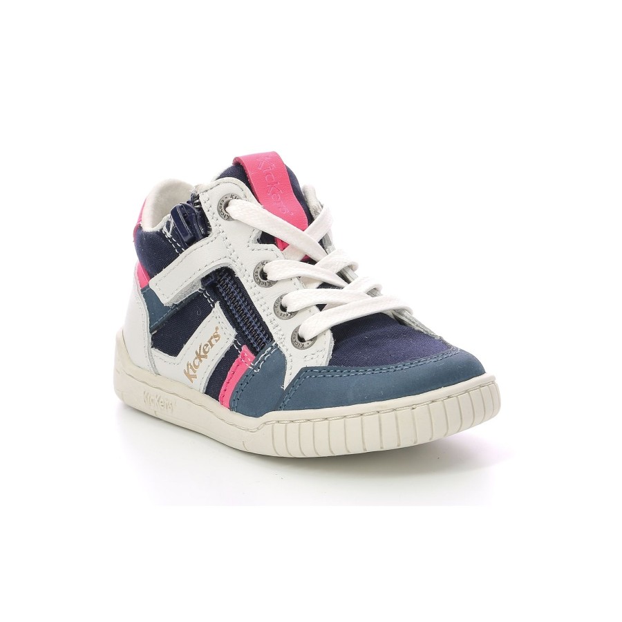 Enfant Kickers Baskets | Kickers Baskets Et Sneakers Wincky Bb Marine