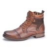 Homme Redskins | Redskins Chaussures A Lacets Narchi Cognac