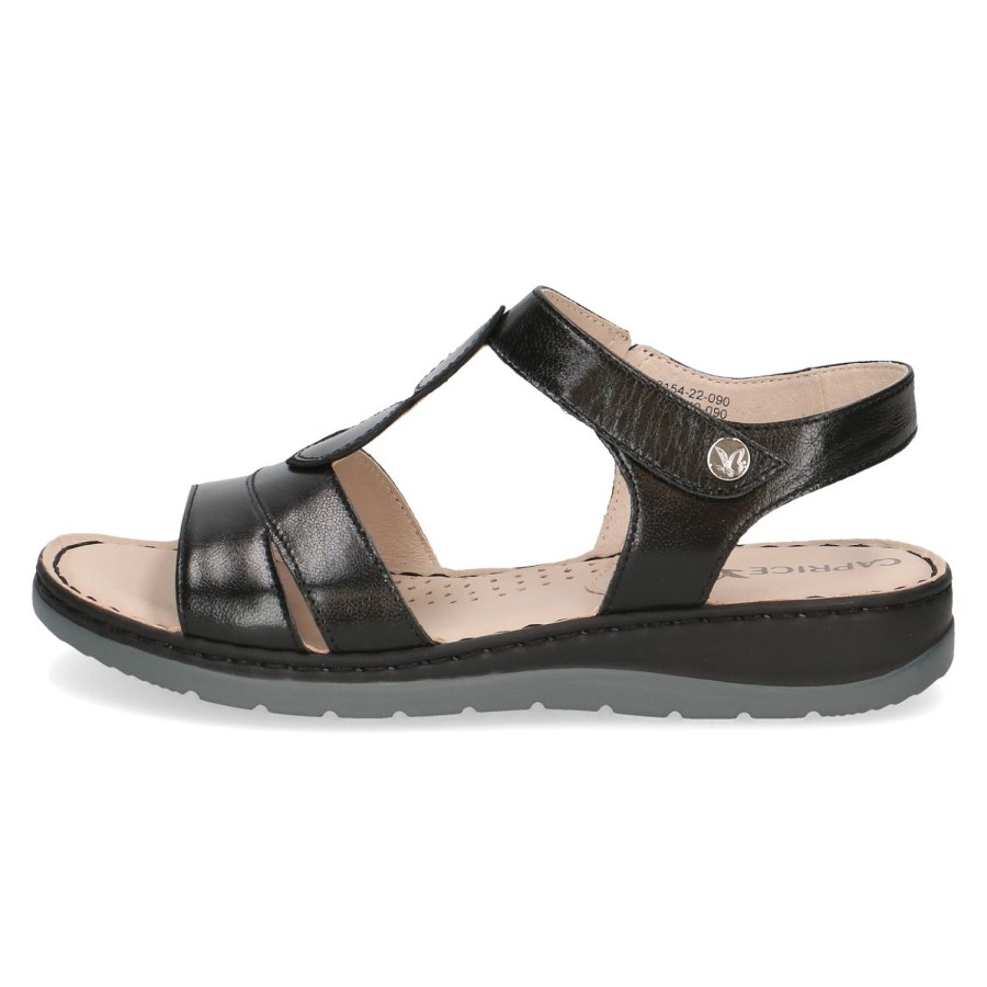 Femme Caprice | Caprice Nu Pieds Sandales 28154 42 Noir