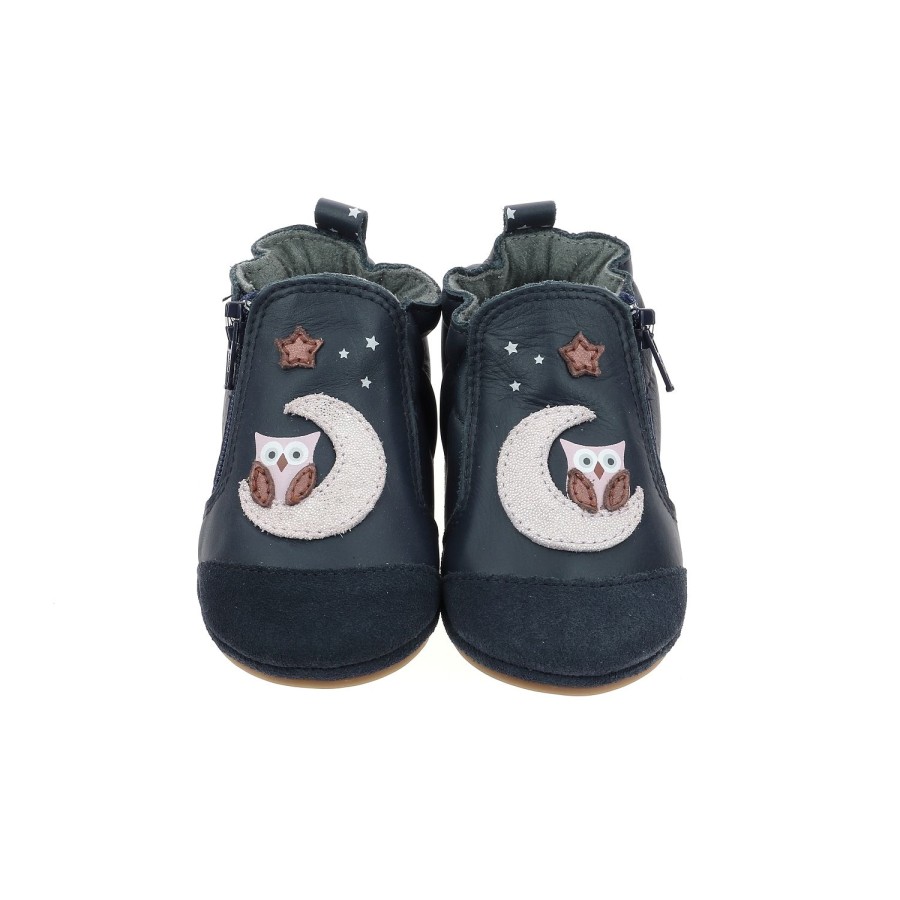 Enfant Robeez Chaussons | Robeez Chaussons Nice Owl Marine