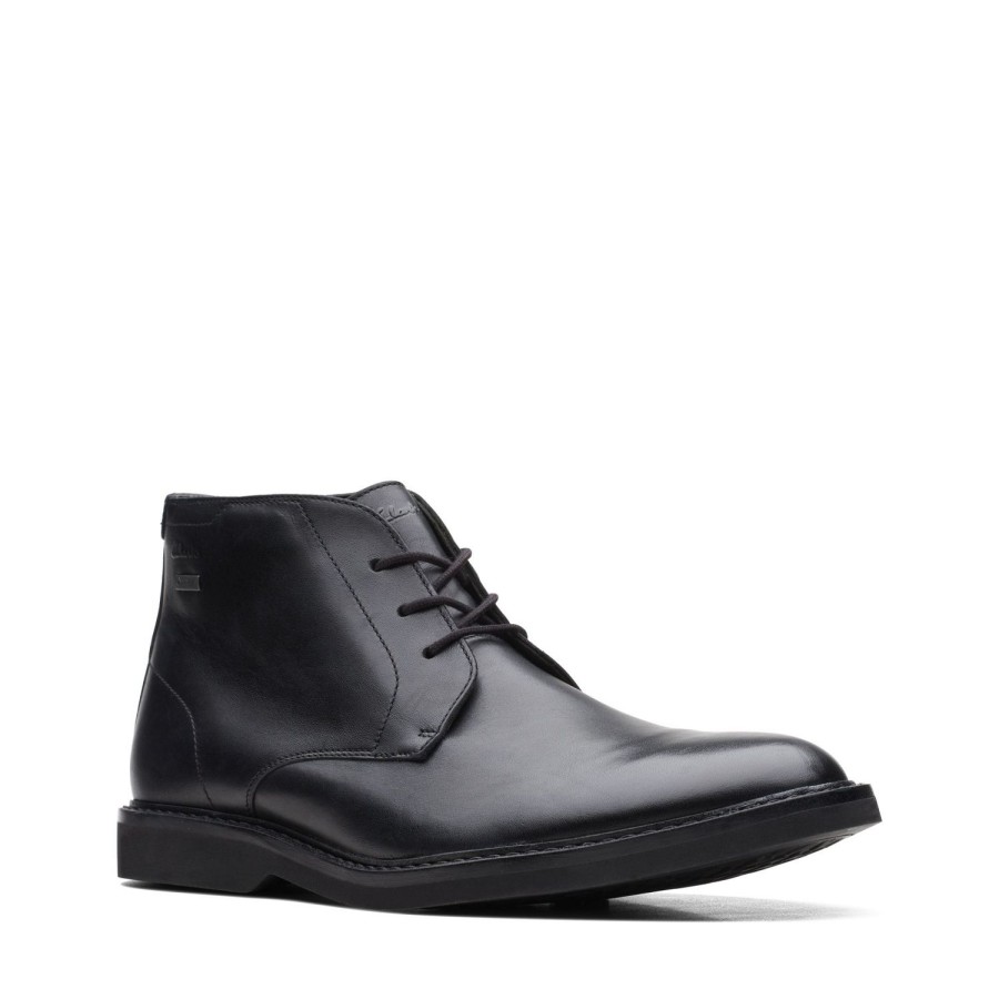 Homme Clarks | Clarks Chaussures A Lacets Atticus Ltigtx Noir