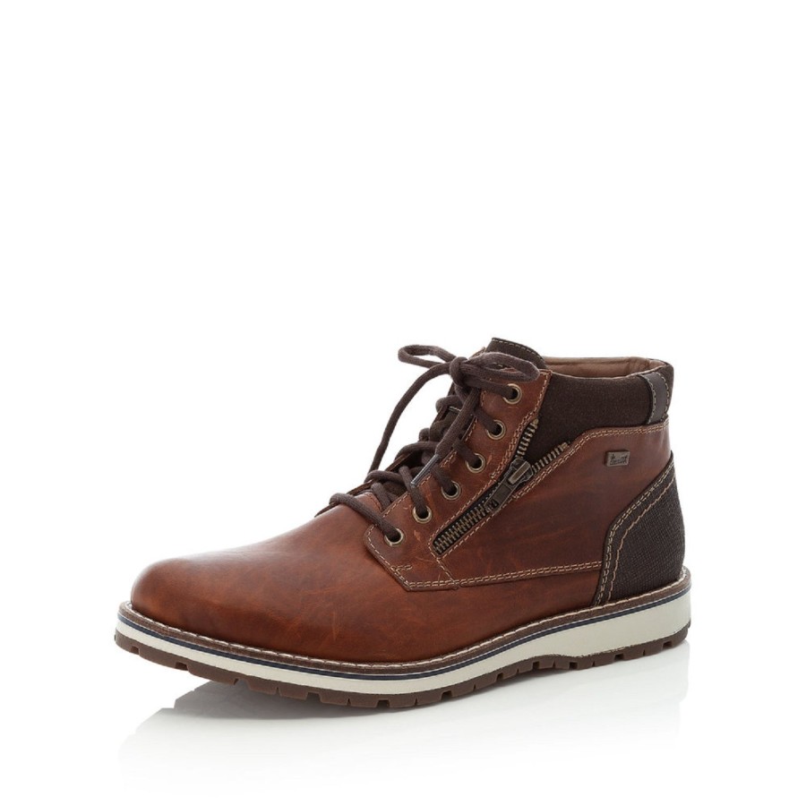 Homme Rieker | Rieker Chaussures A Lacets 38433 24 Marron