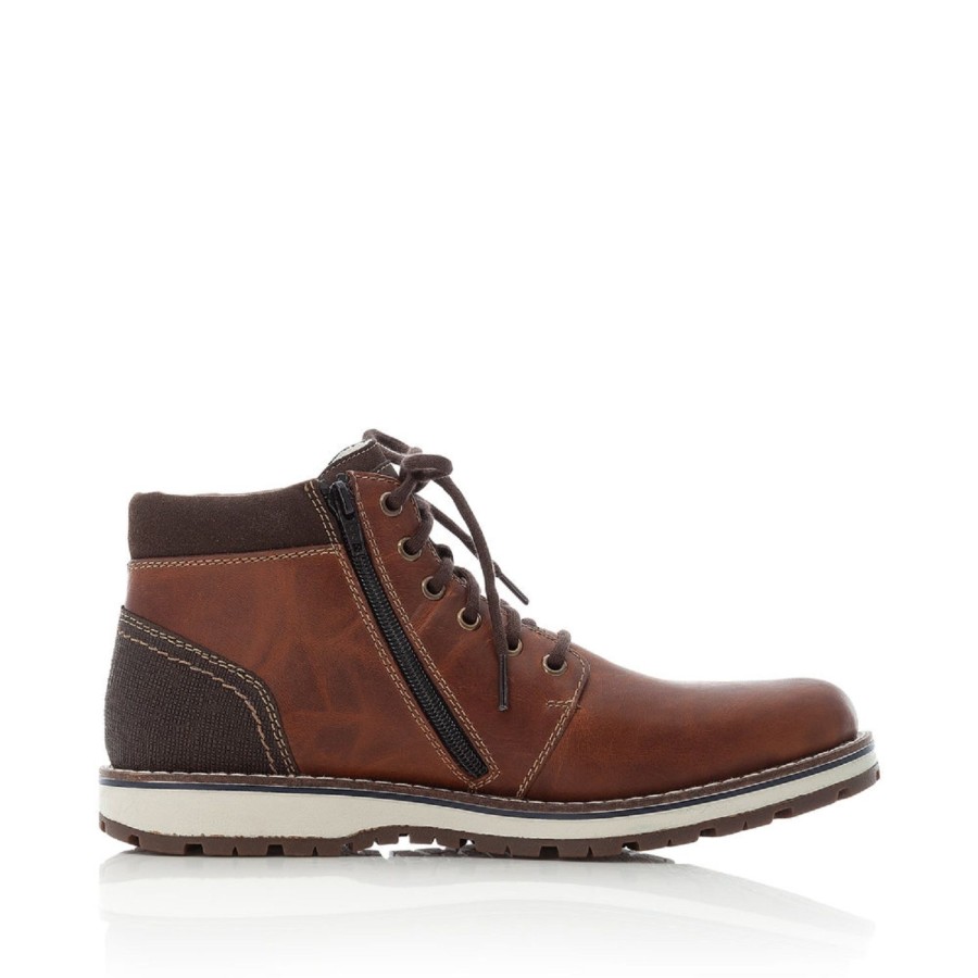 Homme Rieker | Rieker Chaussures A Lacets 38433 24 Marron