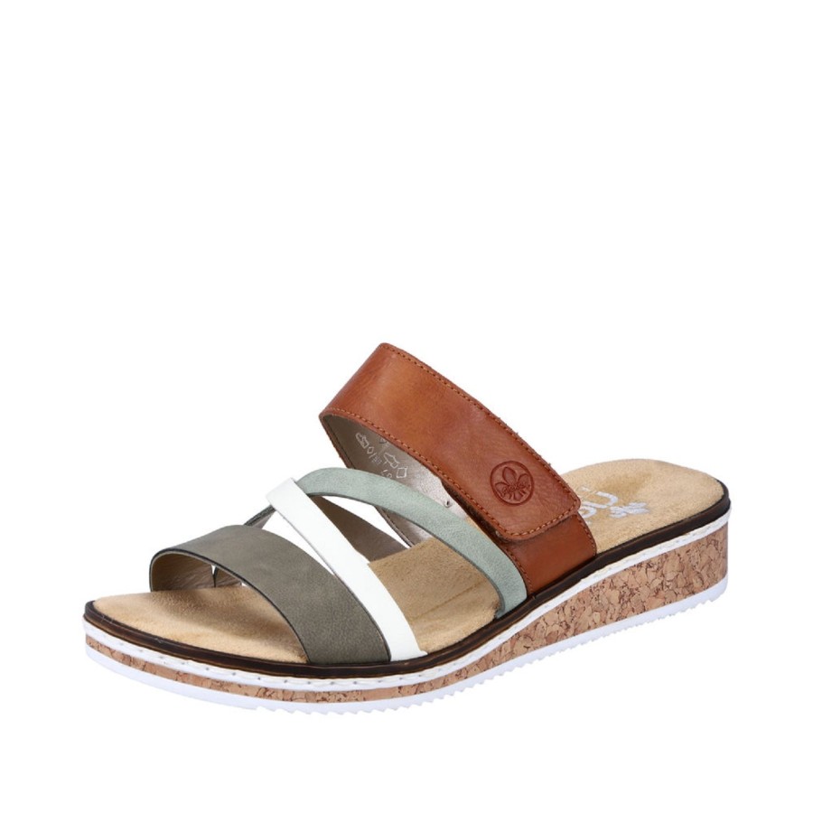 Femme Rieker | Rieker Mules V3652 Vert