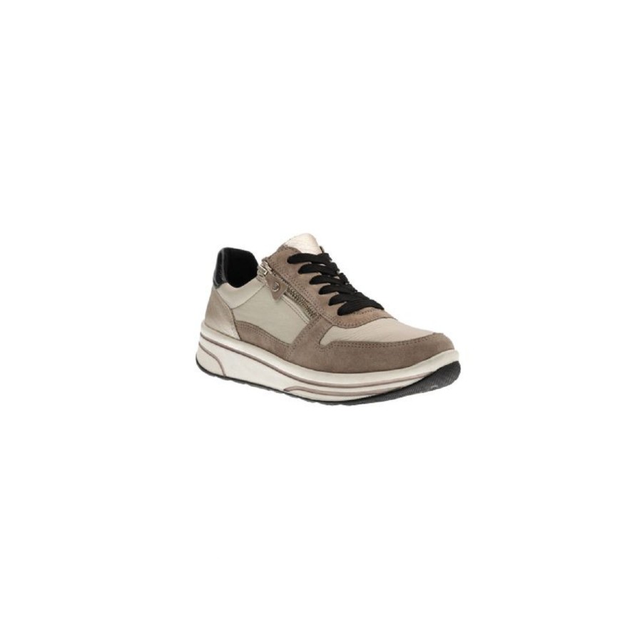 Femme Ara | Ara Baskets 32440 17 Beige Multicouleurs