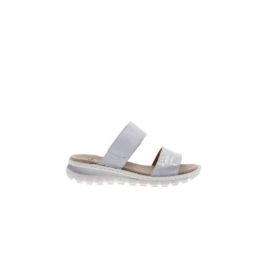 Femme Ara | Ara Mules 47217 68 Blanc Argent