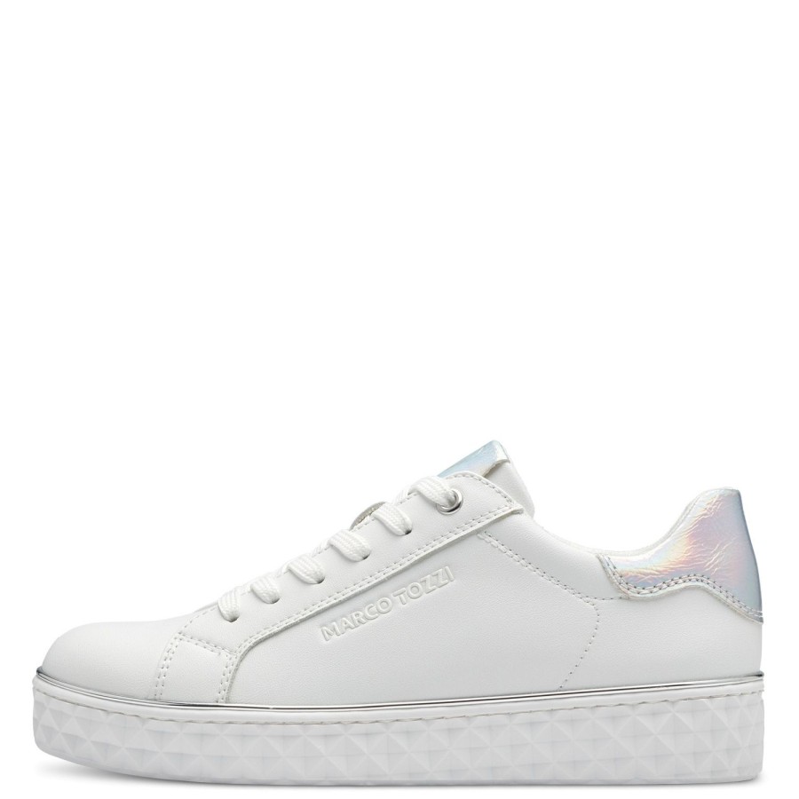 Femme Marco tozzi | Marco Tozzi Baskets 23705 41 Blanc