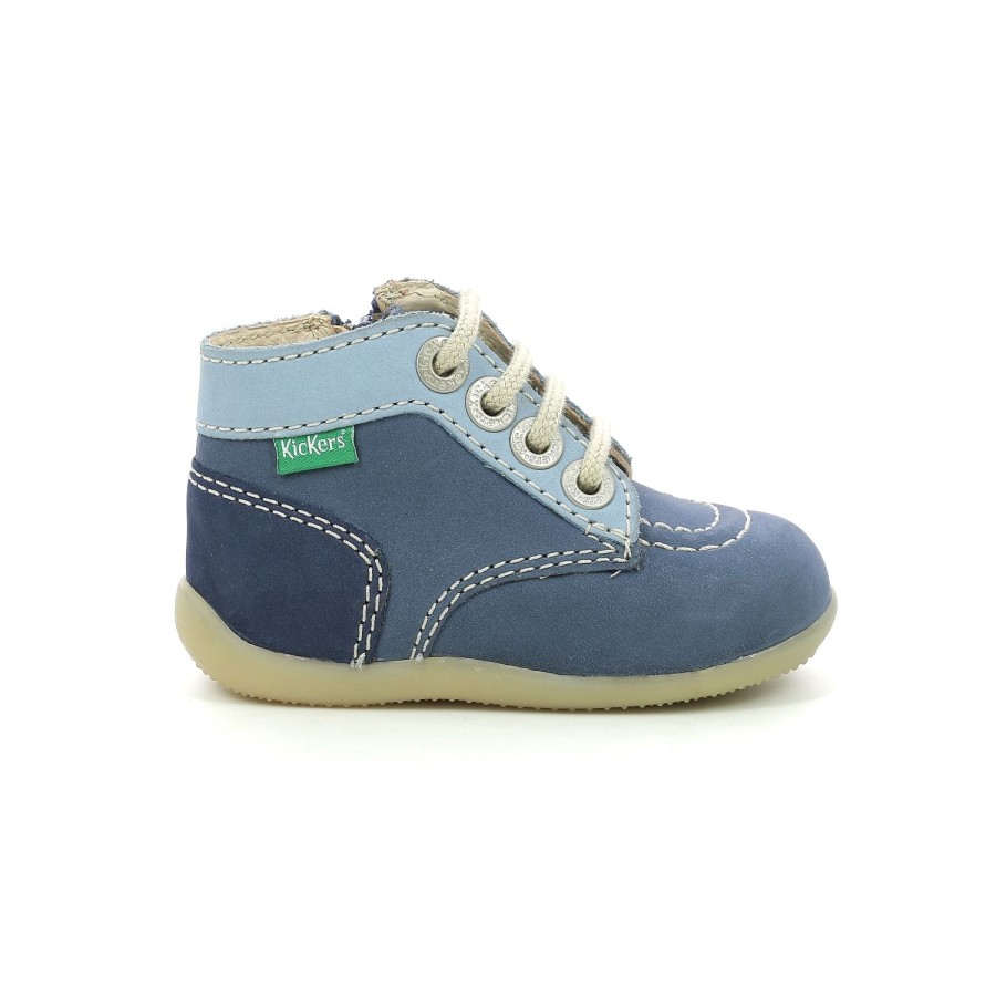 Enfant Kickers Premiers Pas | Kickers Premiers Pas Bonzip 2 Bleu