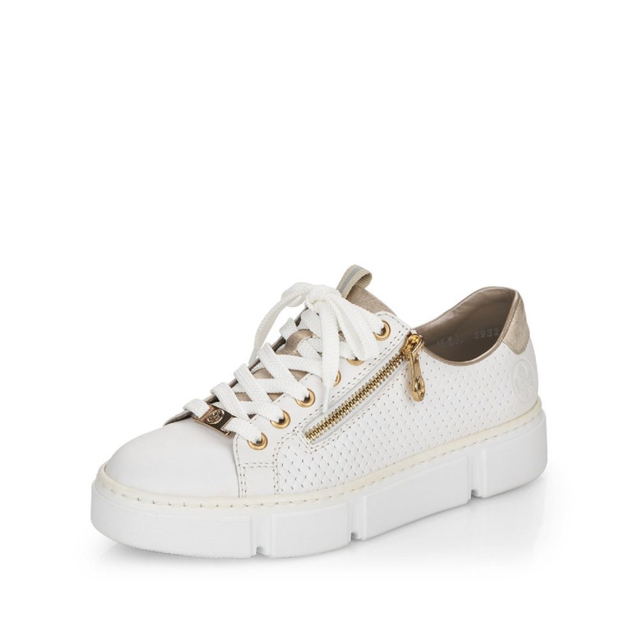 Femme Rieker | Rieker Baskets N5932 Blanc